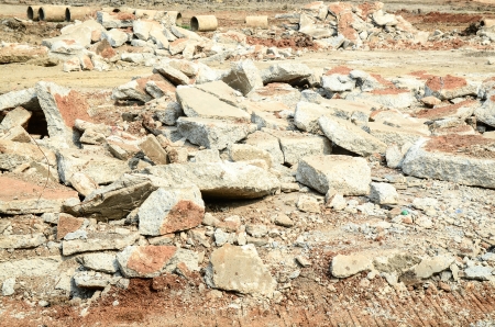 Old demolish concreteの写真素材