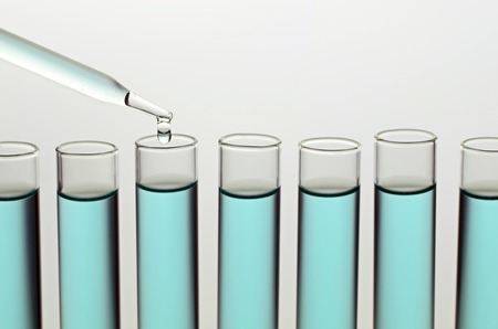 laboratory test tubesの写真素材