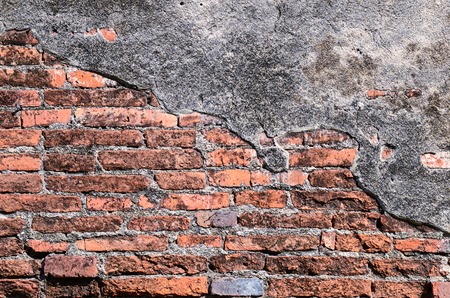 Background of old brick wall textureの写真素材