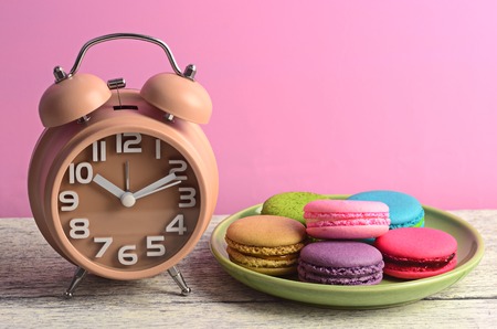 colorful macarons for break timesの写真素材