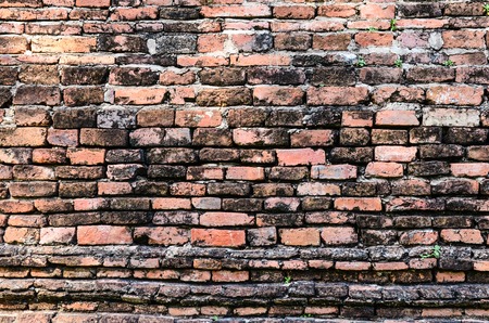 Background of old brick wall textureの写真素材