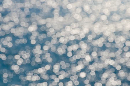 bokeh of light reflect on the seaの写真素材