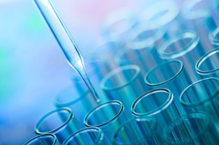 laboratory test tubesの写真素材
