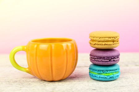 colorful macarons for break timesの写真素材