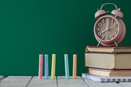 chalks in a variety of colors ,back to school conceptの写真素材