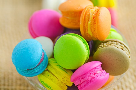 colorful macaronの写真素材