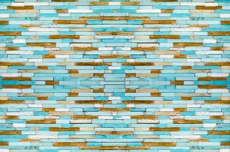 wood pattern decoration wallの写真素材