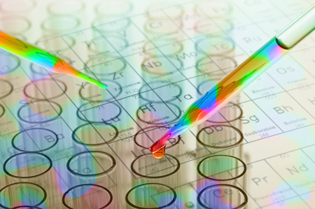 laboratory test tubesの写真素材