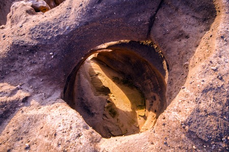 Sam-Pan-Bok Grand Canyon , Amazing of rock hole stone in Mekong river  , Ubonratchathani, Thailandの写真素材