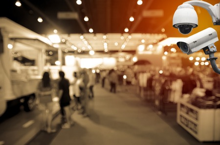 Surveillance Security Camera or CCTV in event hall