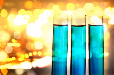science laboratory test tubesの写真素材