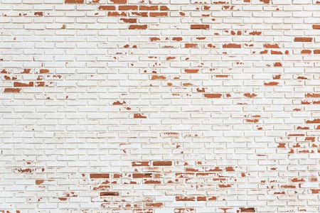 white and red brick wall as background