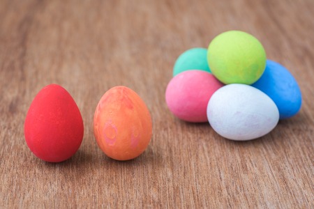 easter eggsの写真素材