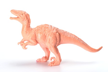 dinosaurs figures isolated on white background , children toysの写真素材