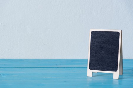 mini wooden sign boardの写真素材