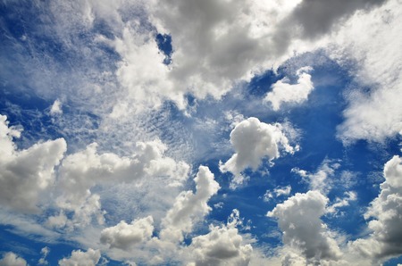 blue sky and white cloud