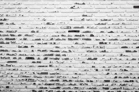 brick wall for background , black and white toneの写真素材