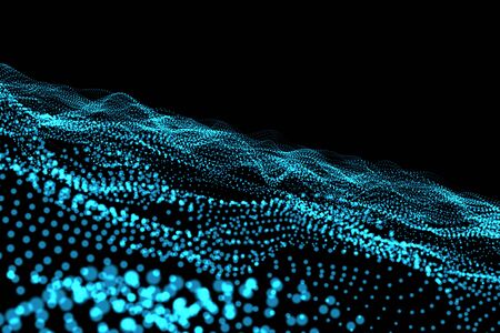 abstract dot and line network connection for use as technology or science background.