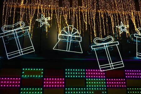 Festival celebrated decorative lights , light bulb vintage lighting decorの写真素材