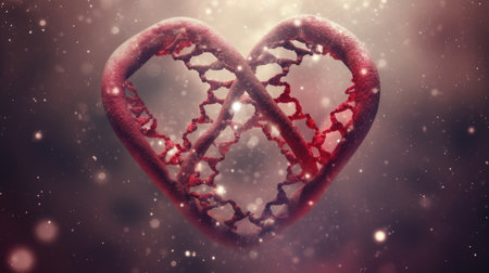 An image of a heart with warning signs, such as a lightning bolt or caution tape, representing awareness of heart disease risk factors.の素材