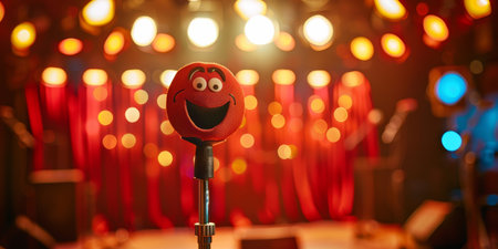 Experience the laughter of comedy shows through our stunning visualsの素材