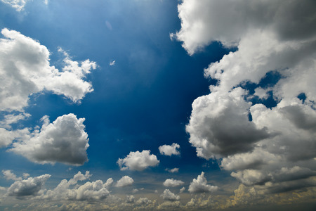 blue sky and cloudyの写真素材