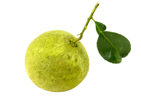 pomelo on white background