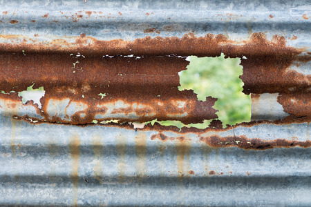 Rust on galvanized sheet