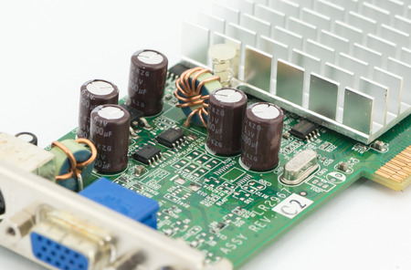 Graphics card of computerの写真素材