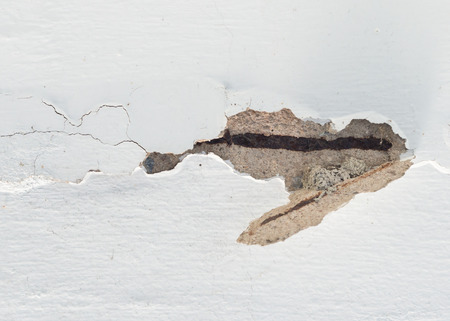 Fractured concrete surface