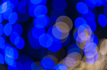 defocused blue circle light background