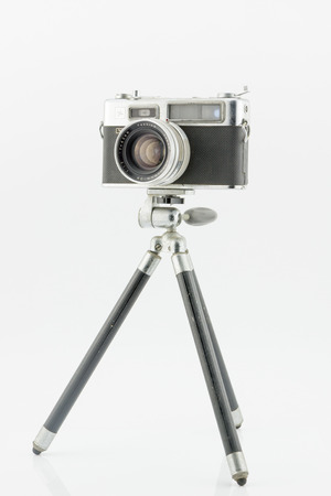 Lop Buri THAILAND  May 21 2015: Yashica Electro 35 is a rangefinder camera made by Japanese company Yashica from the mid1960s with a coupled and fixed 1:1.7 45 mm lens.のeditorial素材