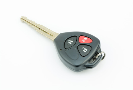 Car key isolated on white background