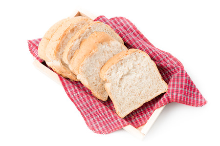 bread wheat on white background