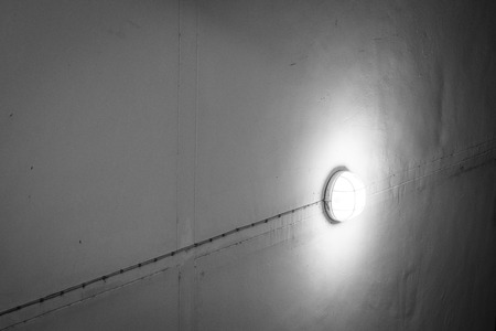 Lamps, wall lighting around the building.の写真素材