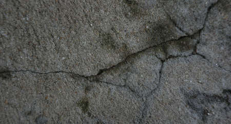 The shadow of the cement wall surface with cracks