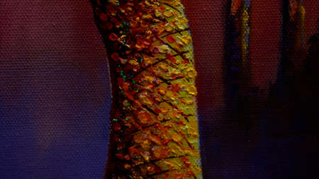 Abstract art background , Modern art , Hand drawn ,Oil painting texture on canvas from thailand