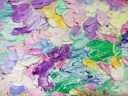 Abstract art background , Modern art , Hand drawn ,Oil painting texture on canvas from thailand