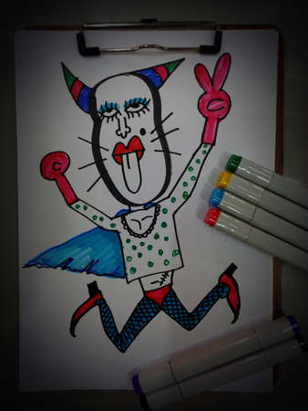 Art   Color background  Hand drawn  from thailand