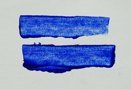 The collection of brush stroke colorful water color paintings is a backgroundの写真素材