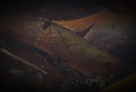 painting Abstract   Halloween    oil color Background , devil , hell ,  Nature  scaryの写真素材
