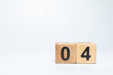 Cube and square set with number bullet point from 00 to 31の写真素材