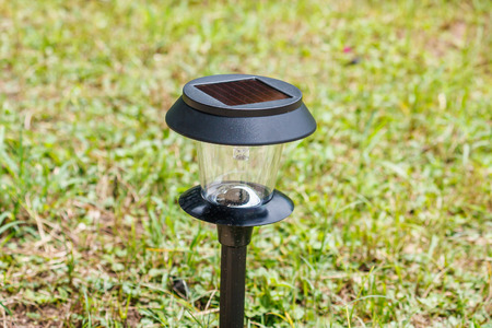 Solar power garden light lampの写真素材