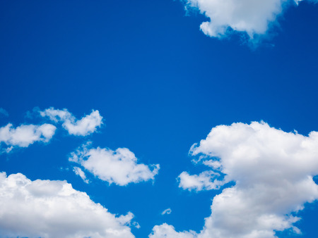blue sky with cloud backgroundの写真素材