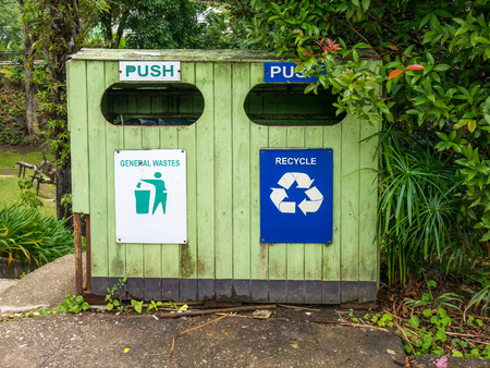 garbage bin containersの写真素材