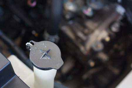 coolant system in the carの写真素材