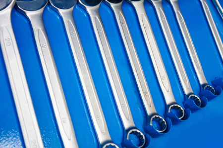 Set of wrenches tool for auto repairの写真素材
