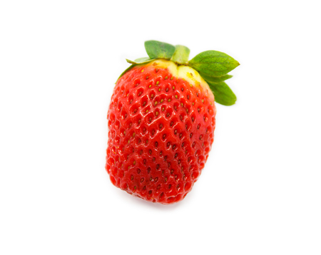 strawberry isolated on white backgroundの写真素材