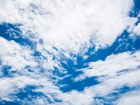 blue sky with cloud backgroundの写真素材