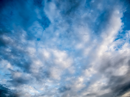 clouds in the blue sky backgroundの写真素材